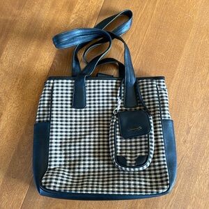 Longaberger Plaid Purse, Wallet and Checkbook Cover